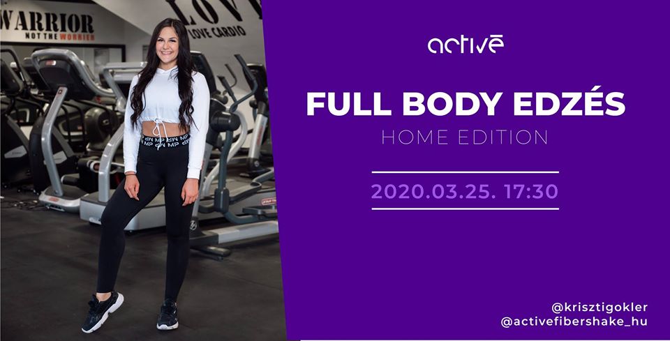 Activé Full Body Edzés – Home Edition-Élő edzés az otthonodban
