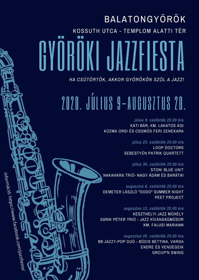 Jazzfiesta és júliusi programdömping Balatongyörökön