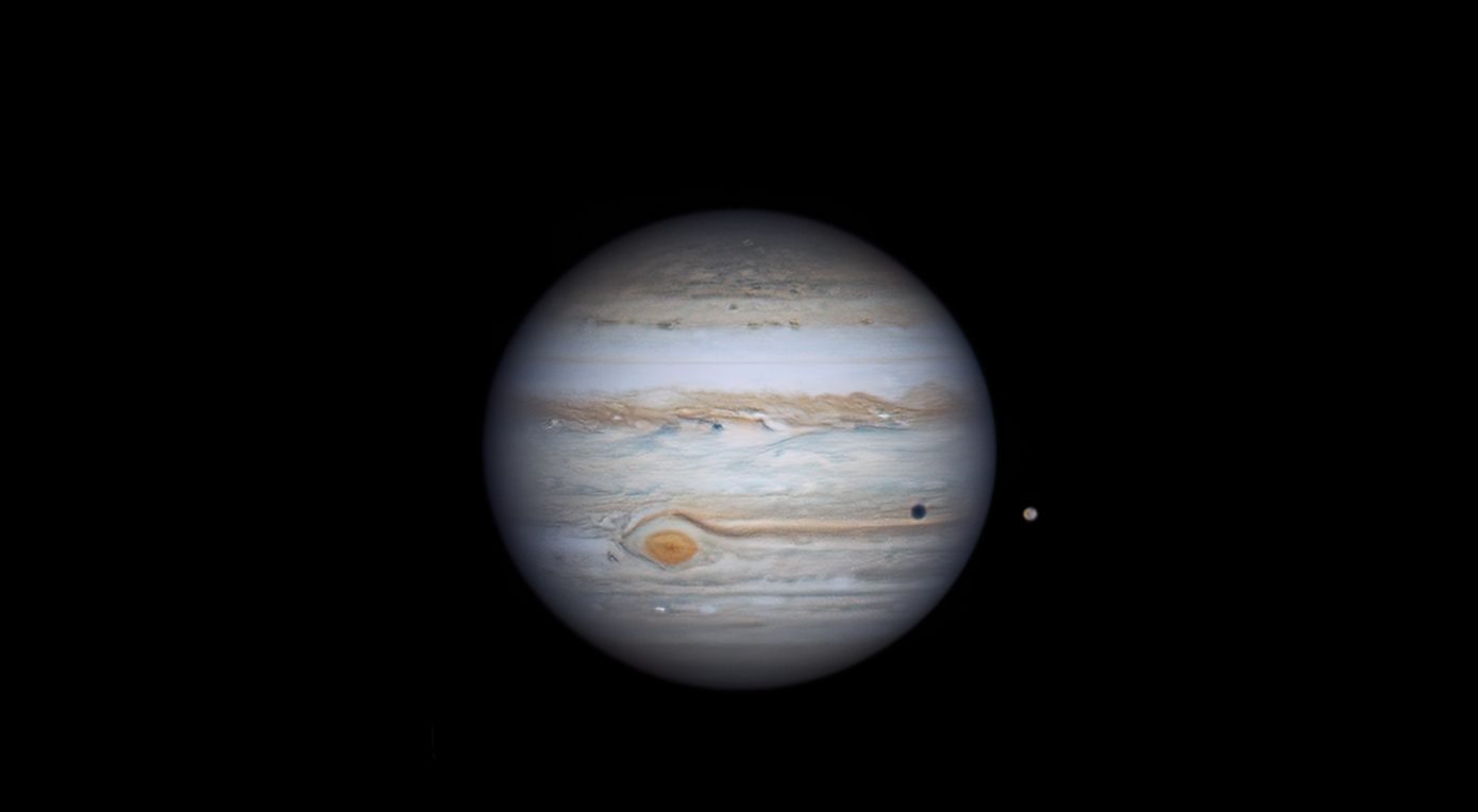 Balatonalmádi asztrofotós képén, ahogy az Io árnyékot vet a Jupiteren