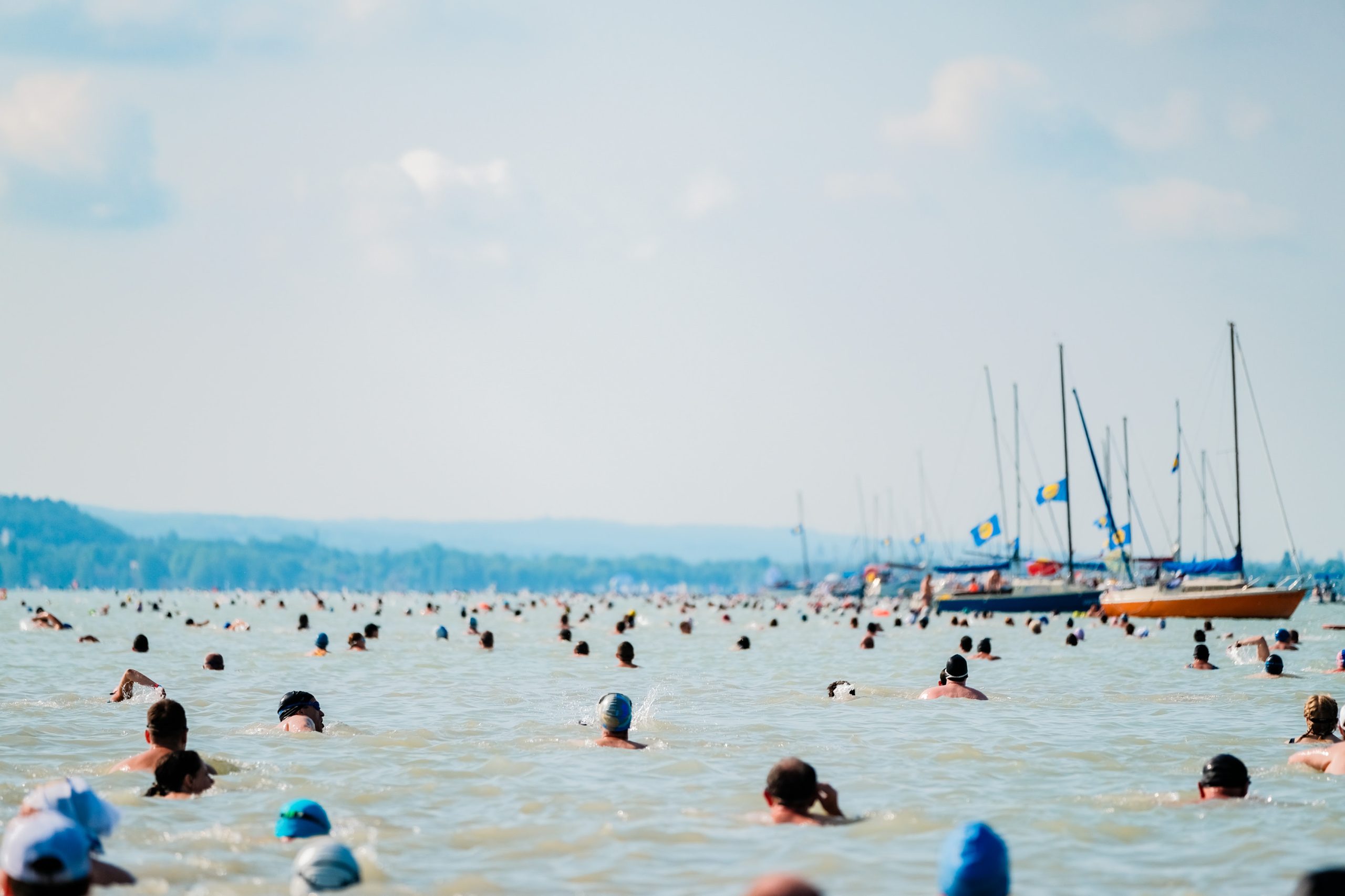 Teltház a 43. LIDL Balaton-átúszáson: 10500-an az 5,2 km-es távon